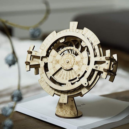 ROKR Perpetual Calendar - 3D Wooden Puzzle, DIY Mechanical Model