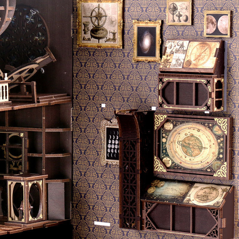 Astronomical Museum Hand-assembled Three-dimensional Book Stand Wooden Building