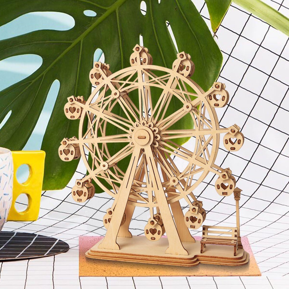 Rolife Ferris Wheel - 3D Wooden Puzzle, DIY Mechanical Model