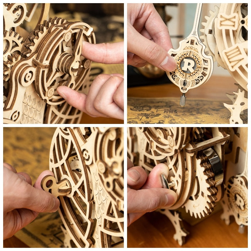 ROKR 3D Wooden Model Kit  - 3D Wooden Puzzle, DIY Mechanical Model