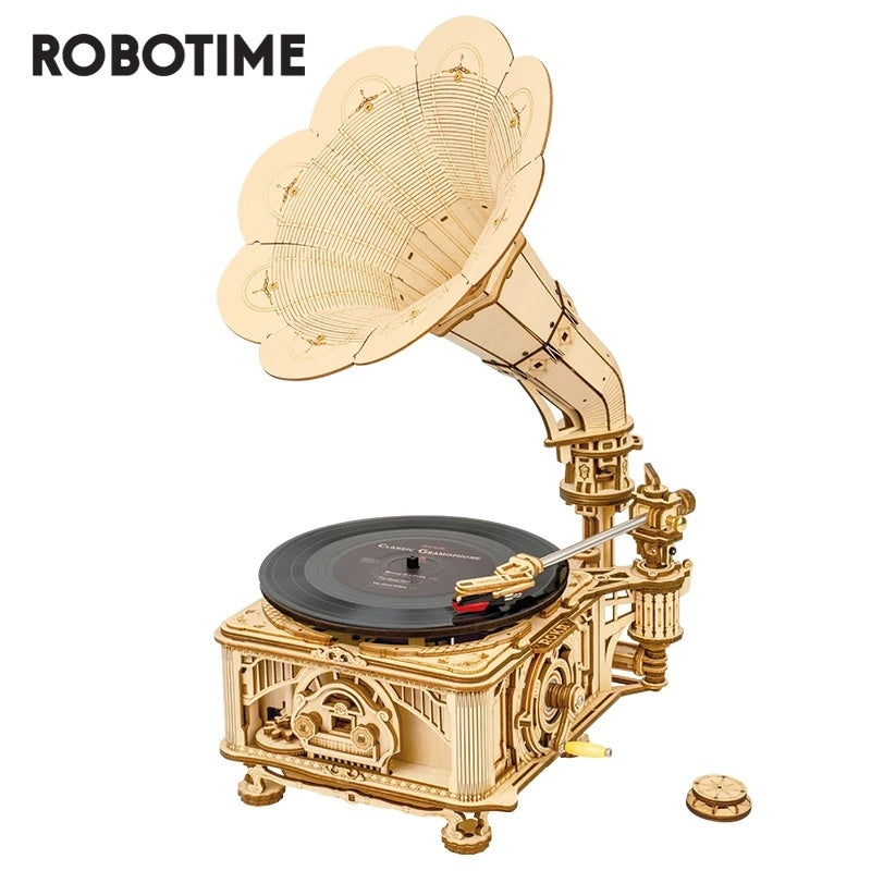 ROKR DIY Wooden Music Box  - 3D Wooden Puzzle, DIY Mechanical Model