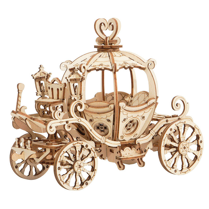 ROKR Pumpkin Carriage - Puzzle 3D in legno, modello meccanico fai da te