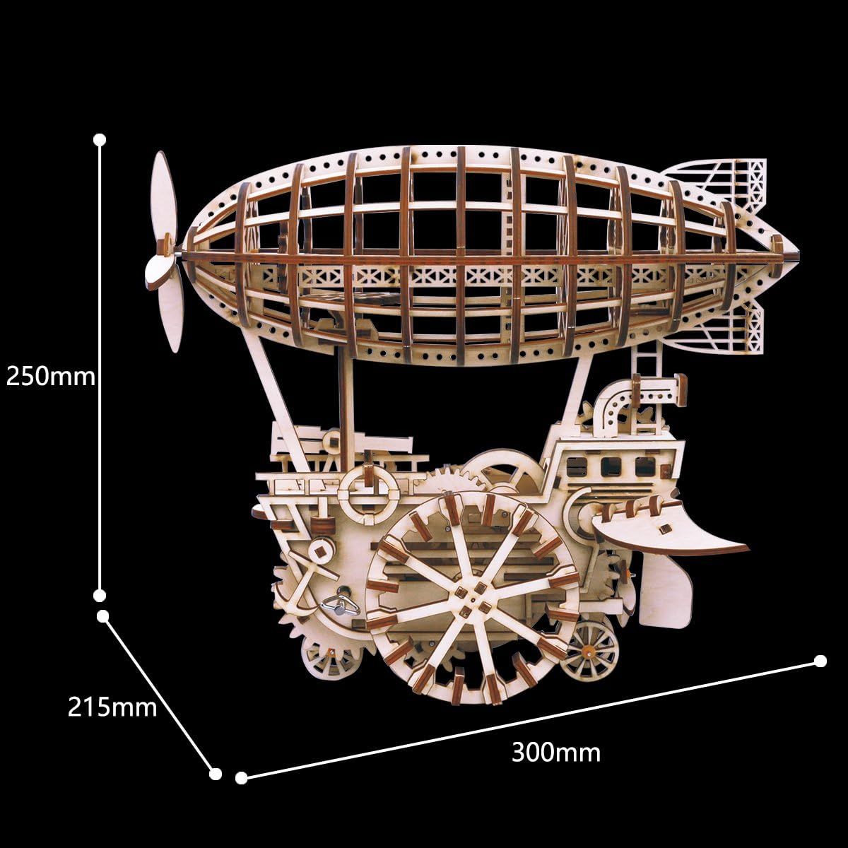 ROKR Air Vehicle - 3D Wooden Puzzle, DIY Mechanical Model