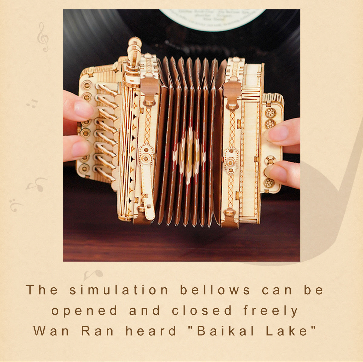 ROKR Musical Instrument - 3D Wooden Puzzle, DIY Mechanical Model