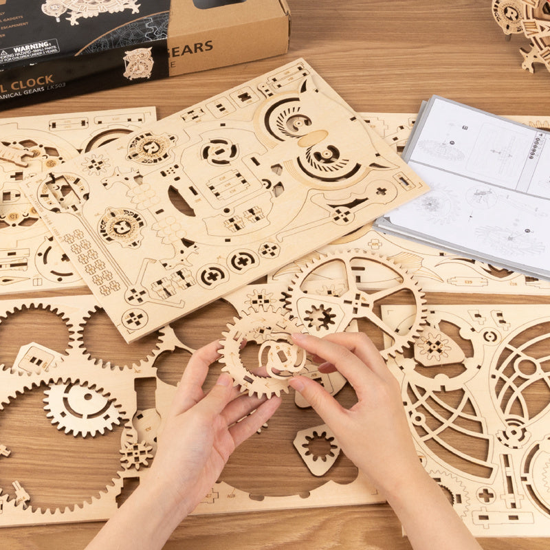 ROKR 3D Wooden Model Kit  - 3D Wooden Puzzle, DIY Mechanical Model