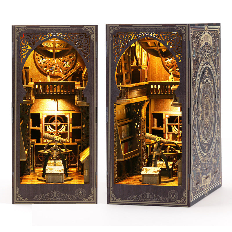 Astronomical Museum Hand-assembled Three-dimensional Book Stand Wooden Building